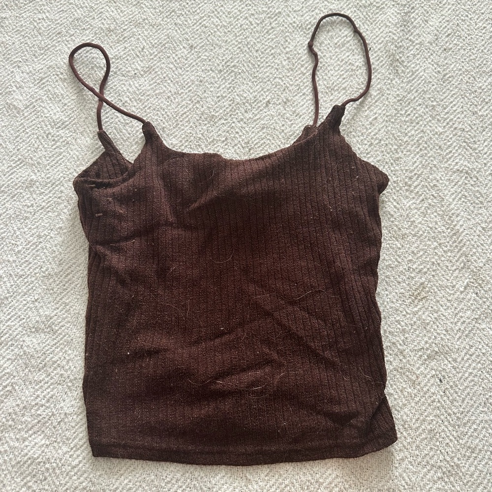 Brown tank top